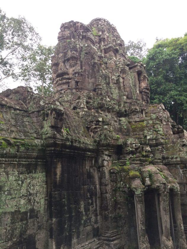 Angkor Wat Cambodia Siem Reap Path Stone Head Gate