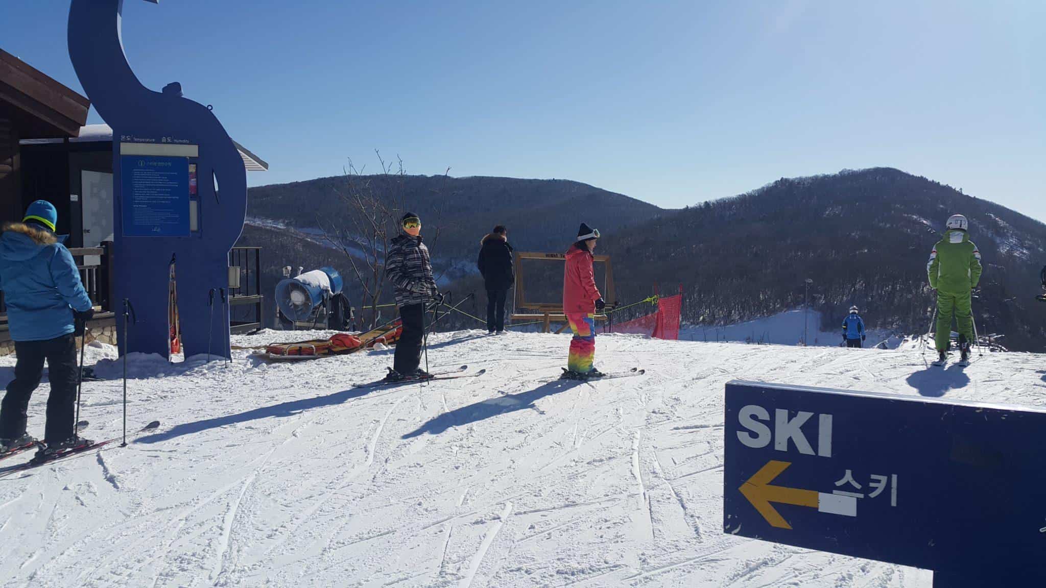 my boyfriend skiing high one resort jeongseon gangwondo south korea