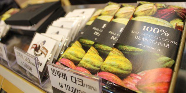 Korean bean to bar craft chocolate bars