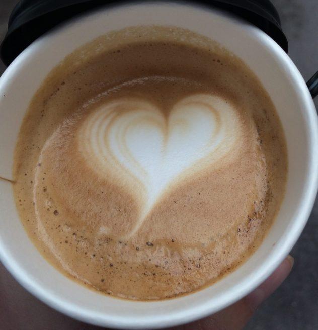 Latte art heart Korea