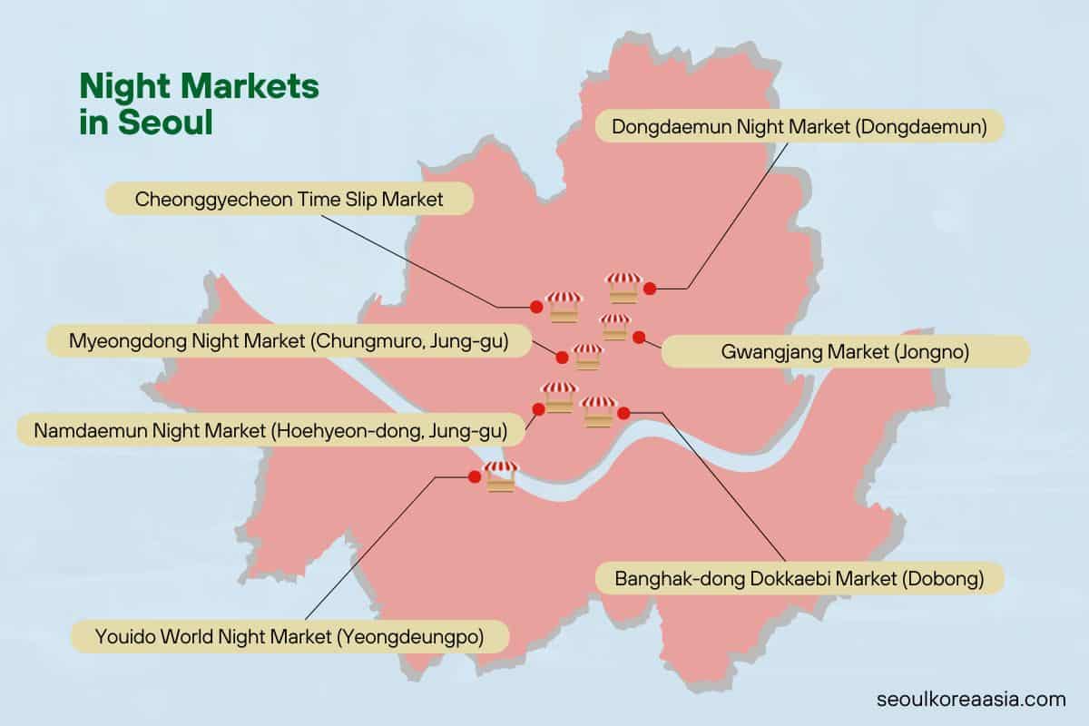 11 Best Night Markets in Seoul 2024 (+ Labeled Map)