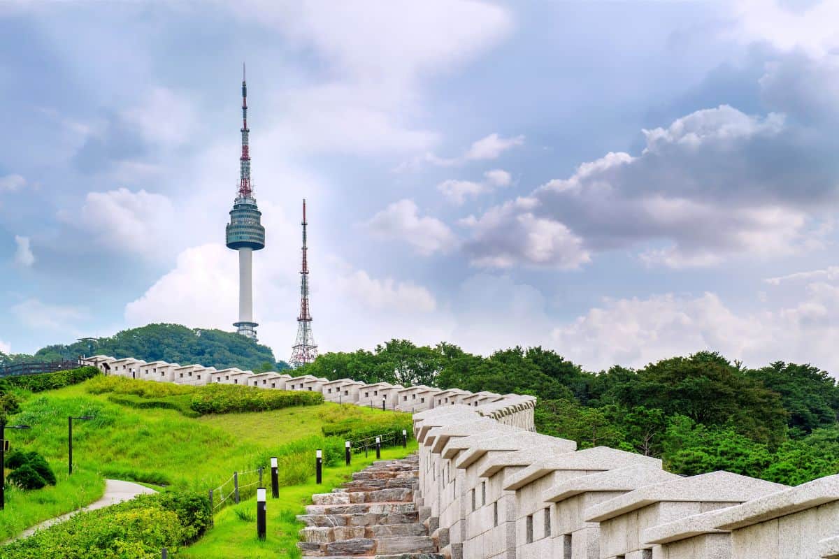 Namsan Tower in South Korea.