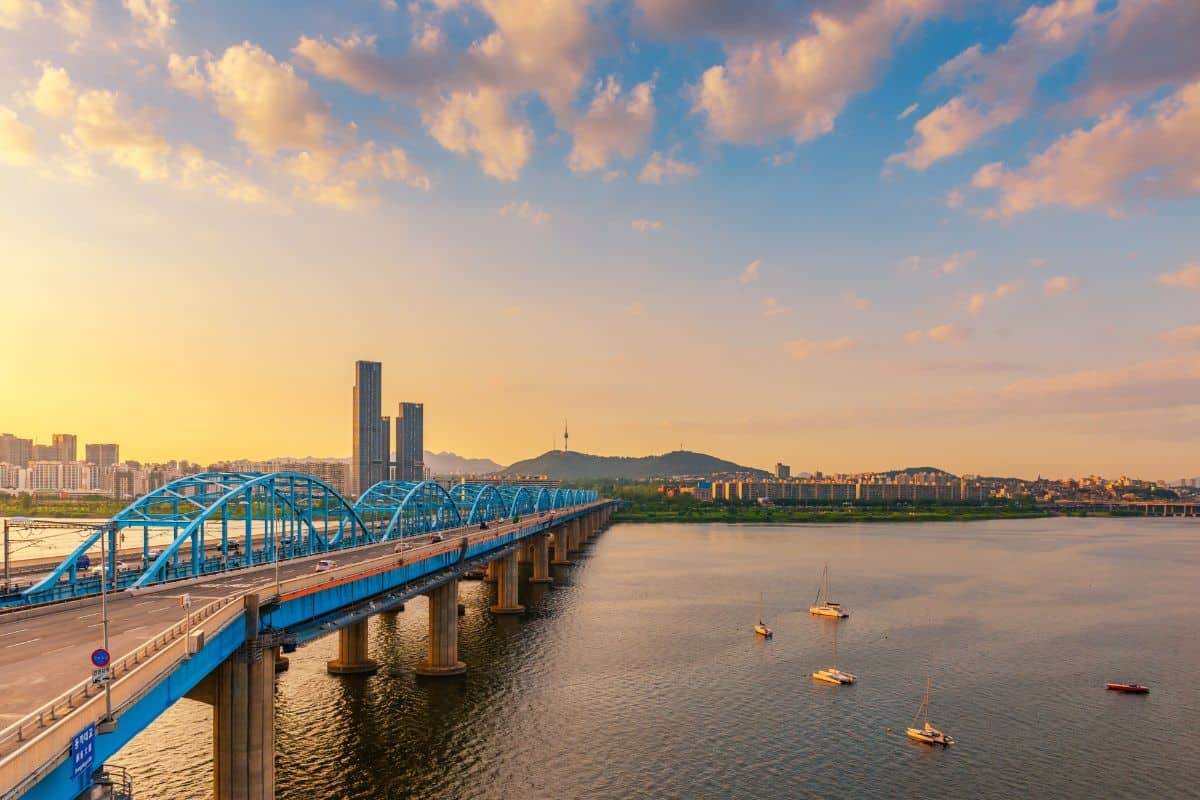 Sunset at Han River.