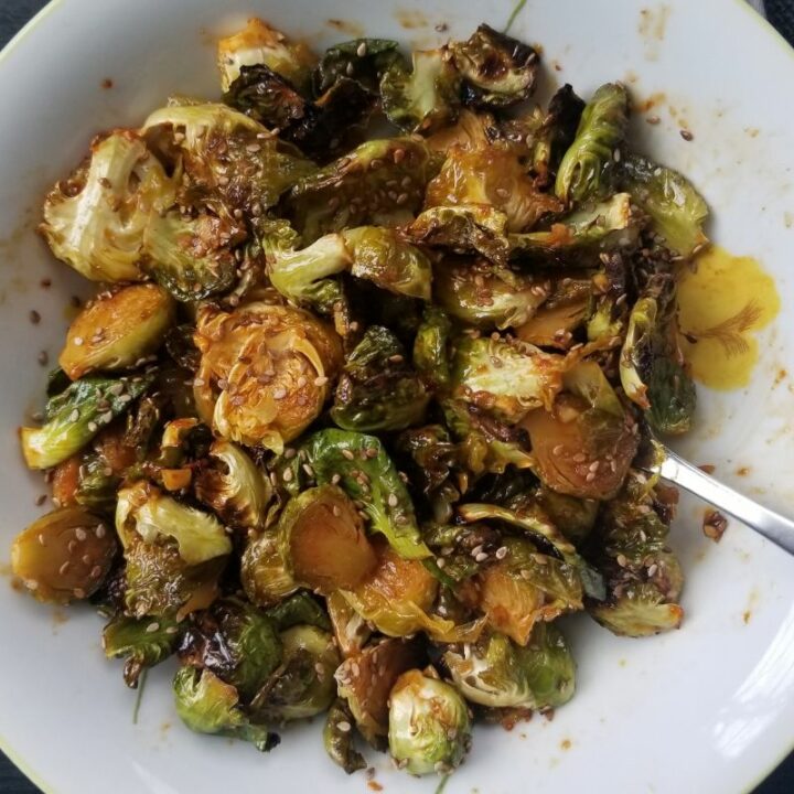 Crispy Gochujang Brussels Sprouts (Dairy-Free)