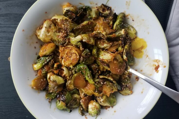 Crispy Gochujang Brussels Sprouts (Dairy-Free)