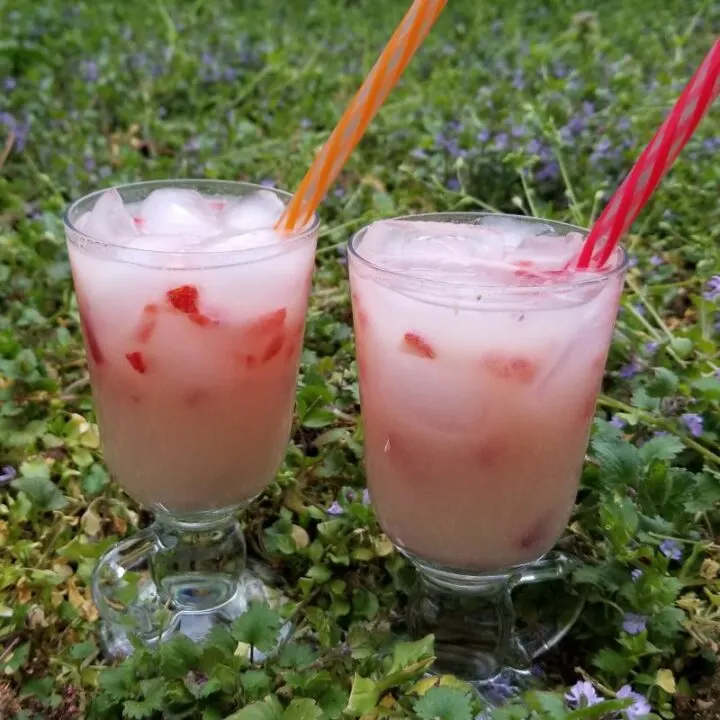 4-Ingredient Creamy Strawberry Soju Cocktail
