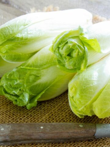 Endives on the table.