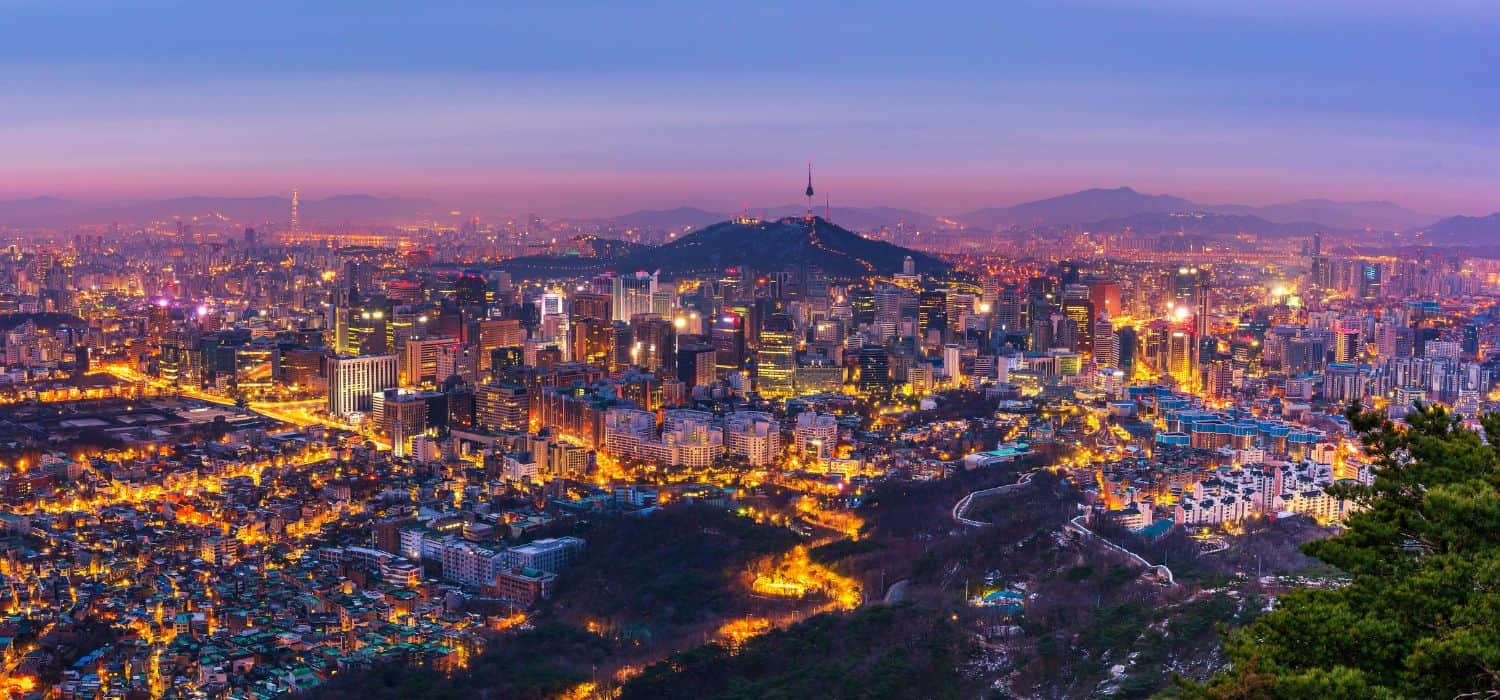 A nice view of Seoul's skyline.