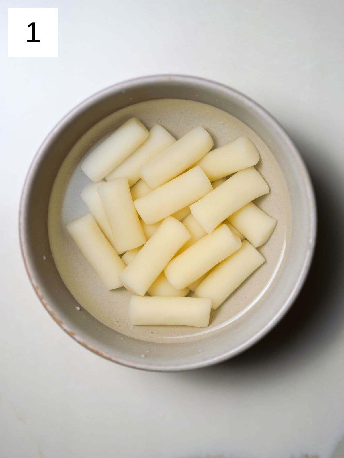 Tteokbokki in a bowl.