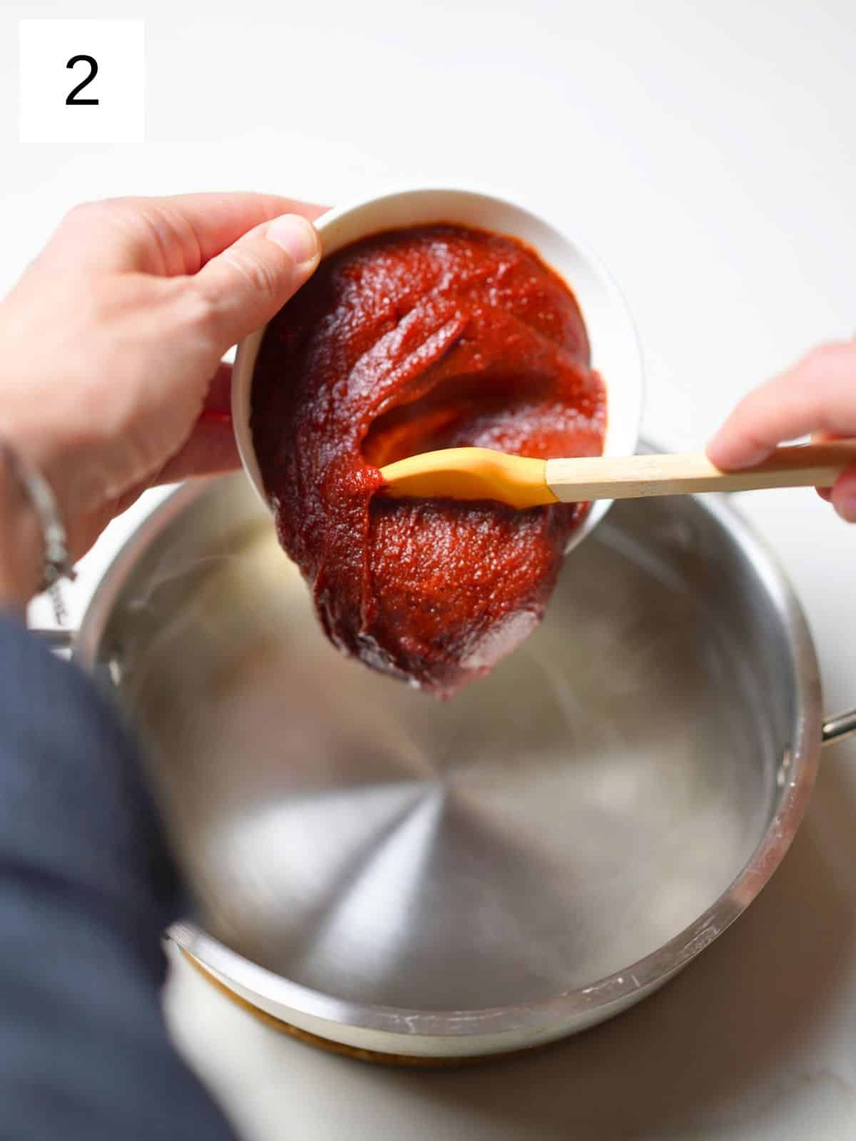 Gochujang and bowl.