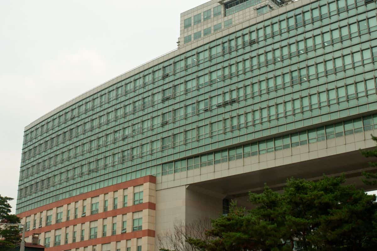 Hongik University building, South Korea.