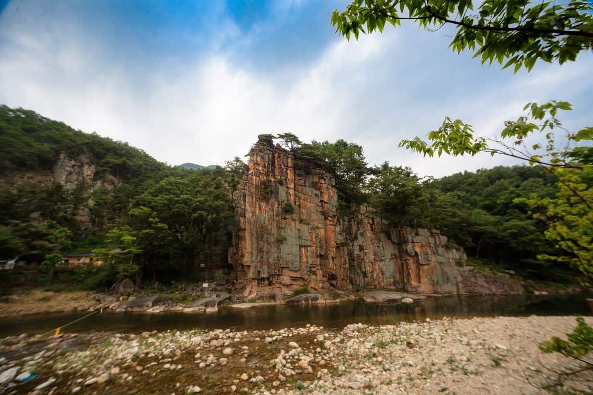 Sainam Rock of Chungcheong Danyang, South Korea.