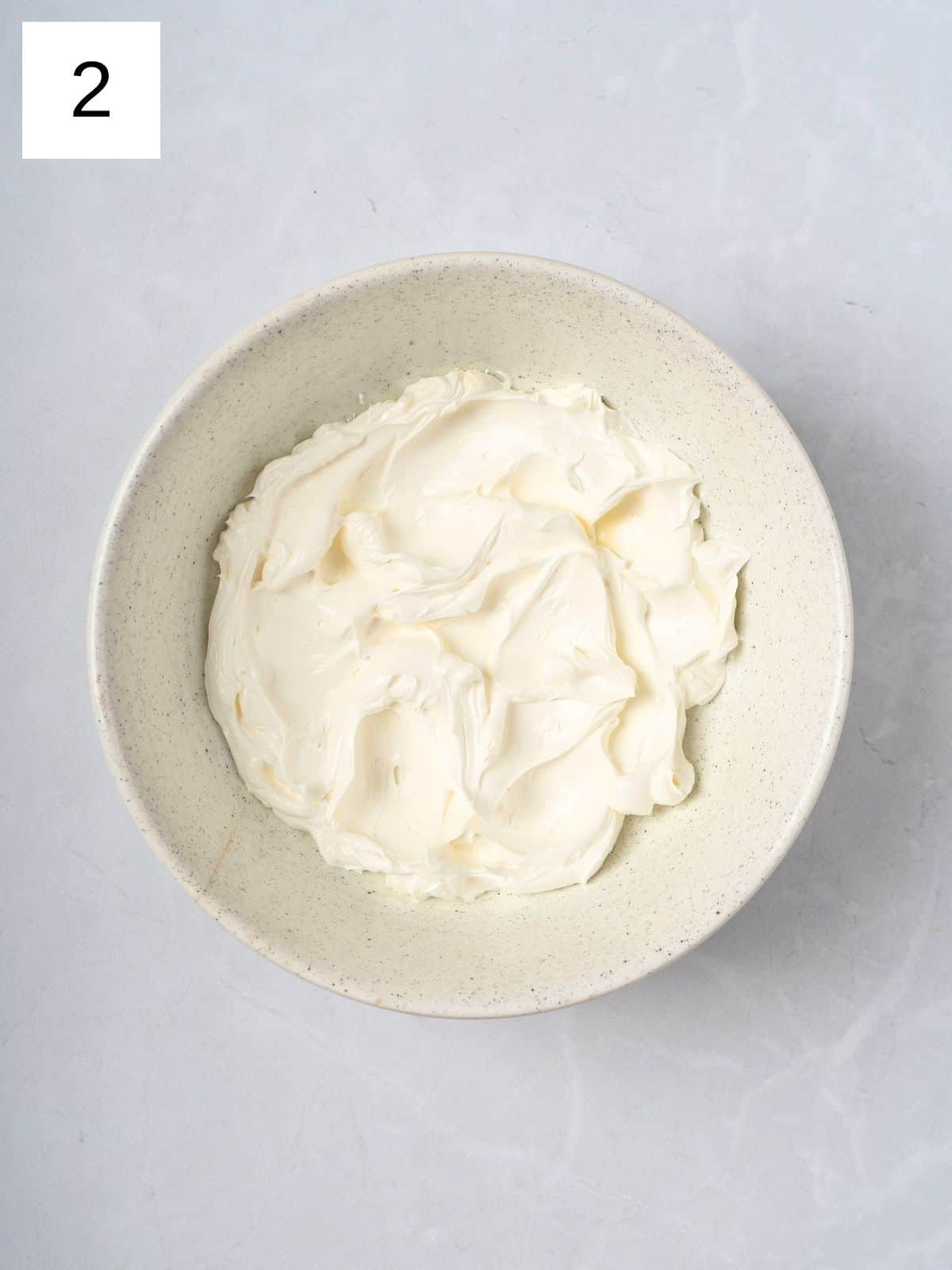 Whipped butter in a bowl.