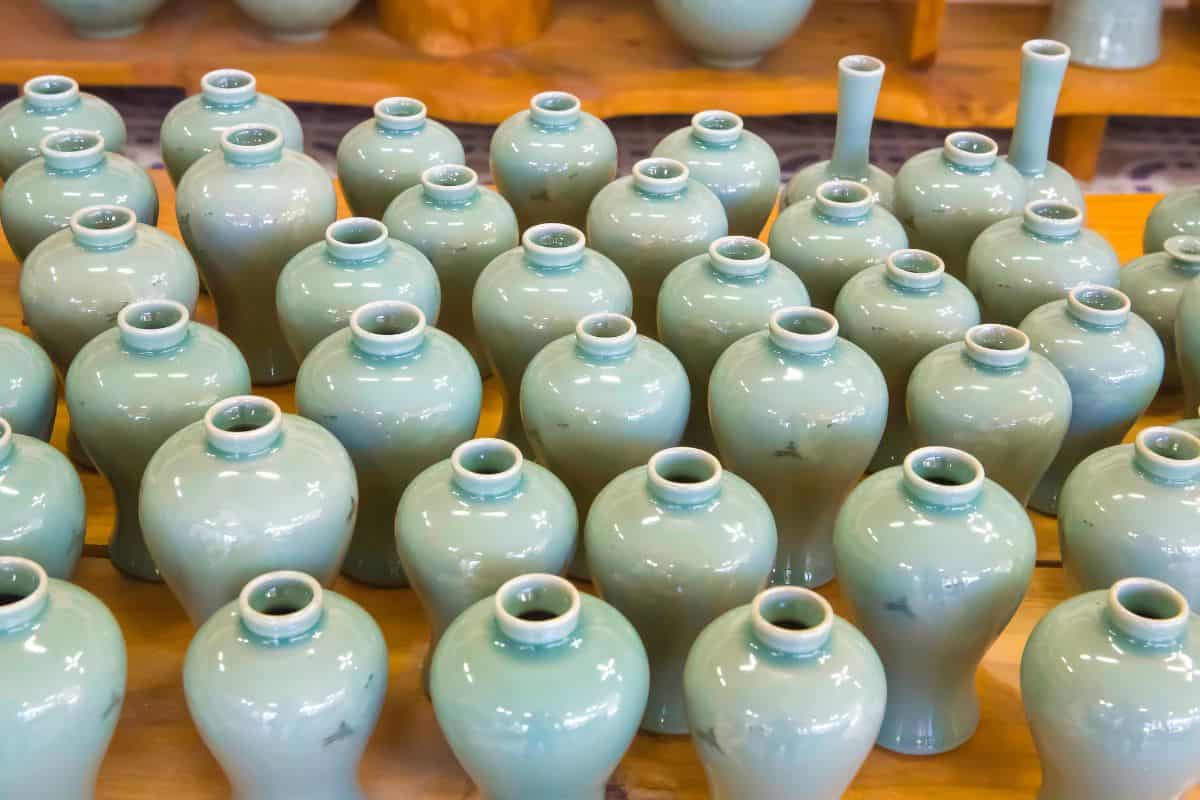 Celadon exhibit during a celadon festival, South Korea.