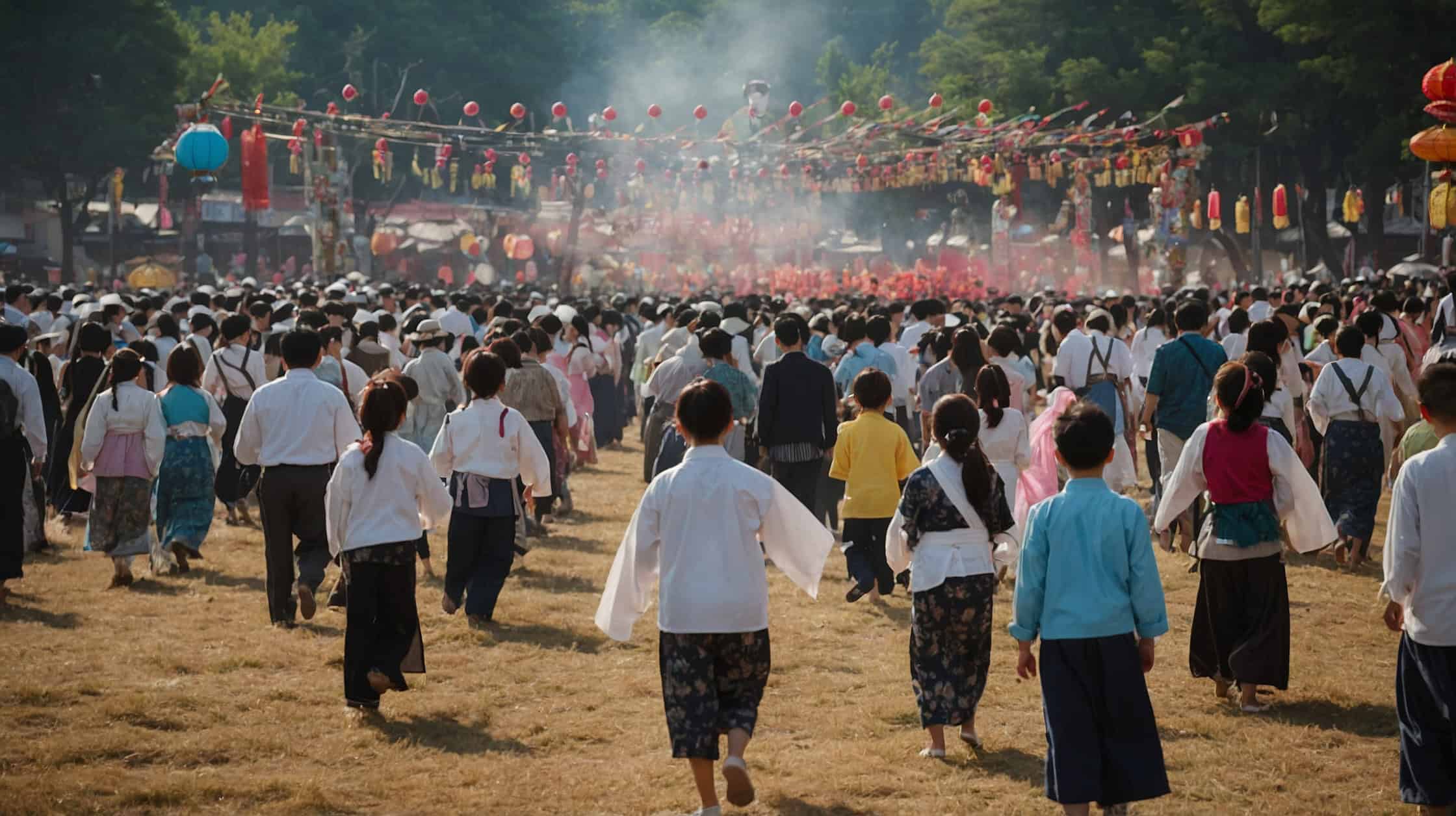 Summer festival in South Korea.