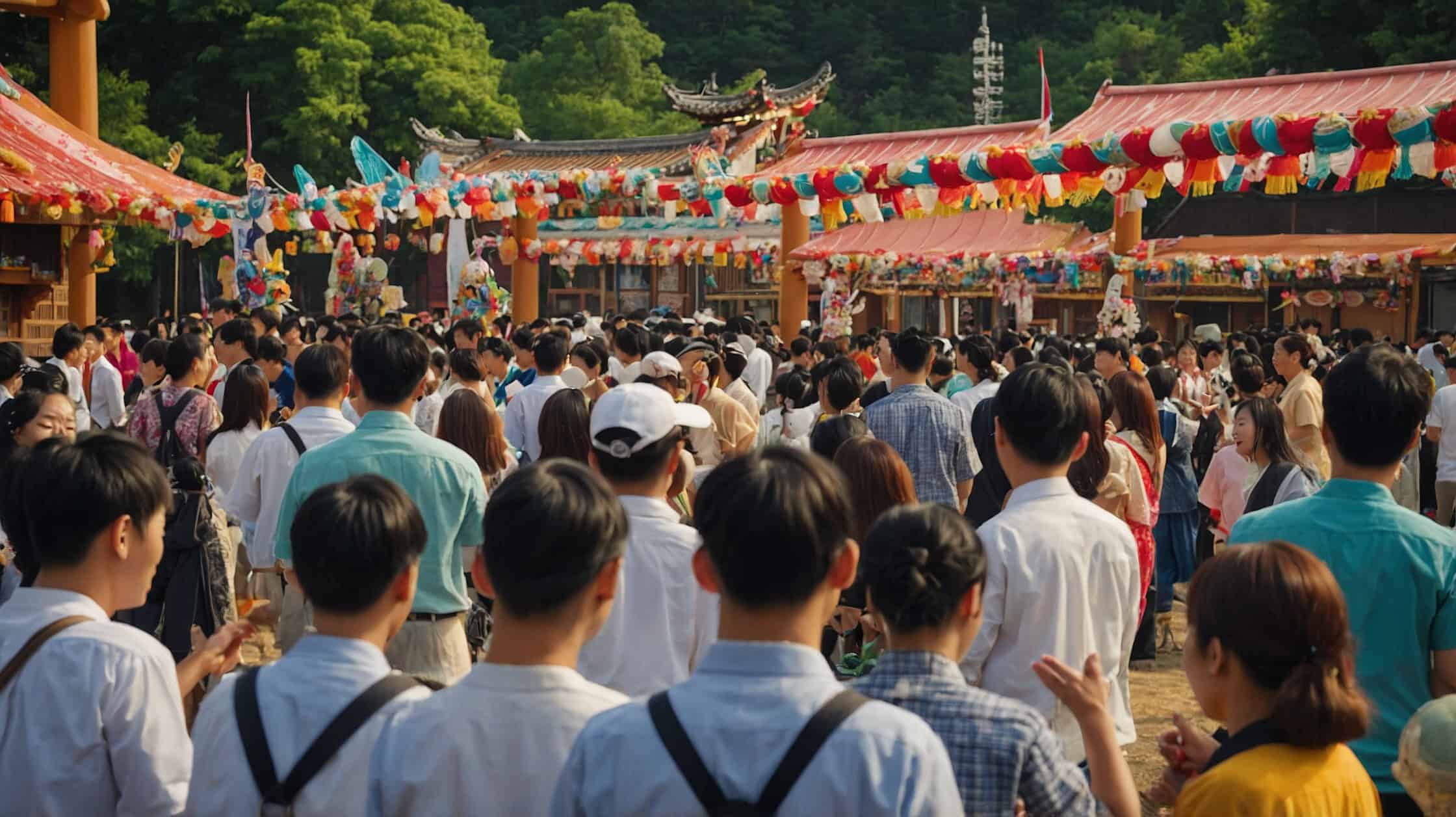 Summer festival in South Korea.