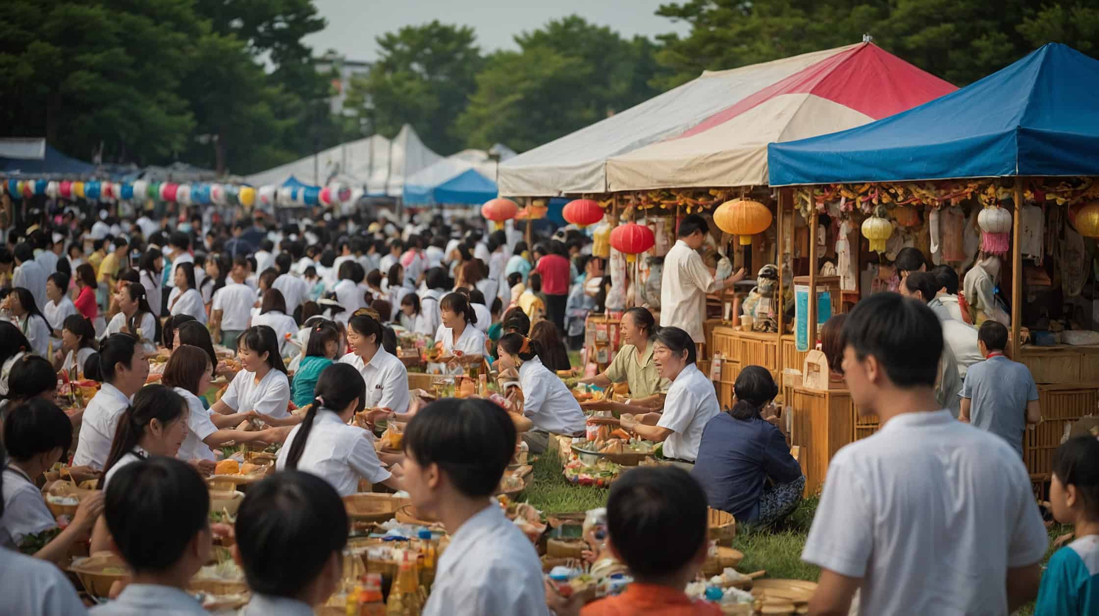 Summer festival in South Korea.