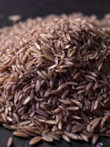 Korean purple rice.