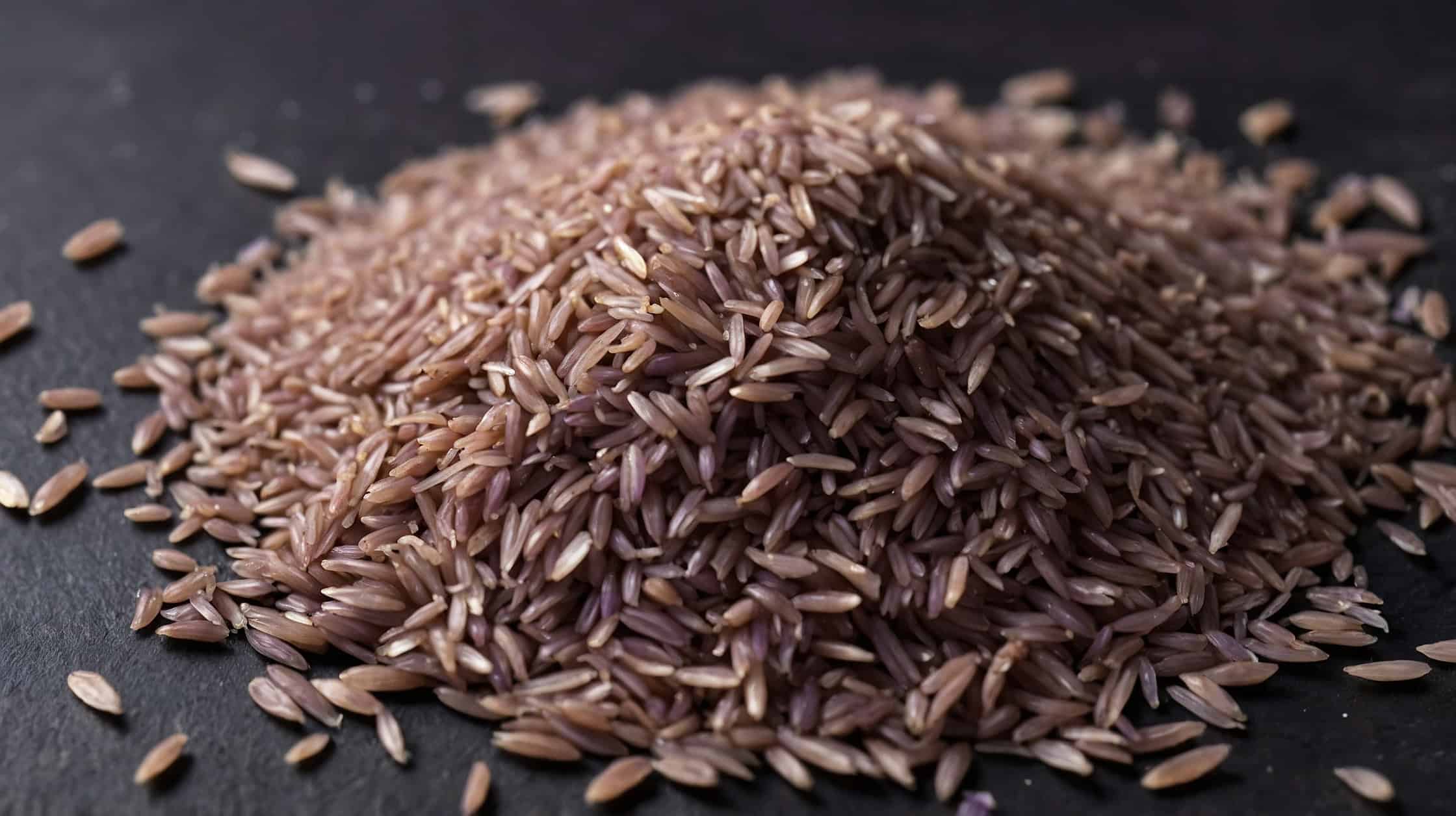 Korean purple rice.