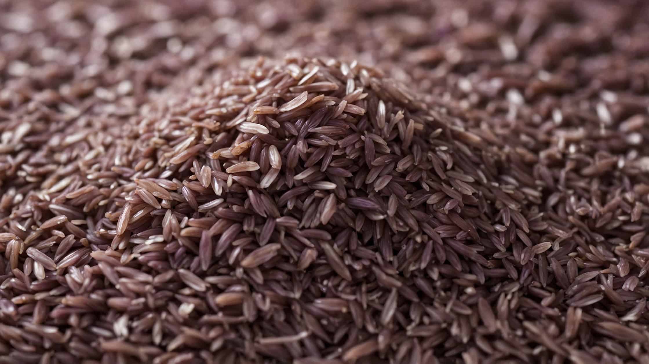 Korean purple rice.