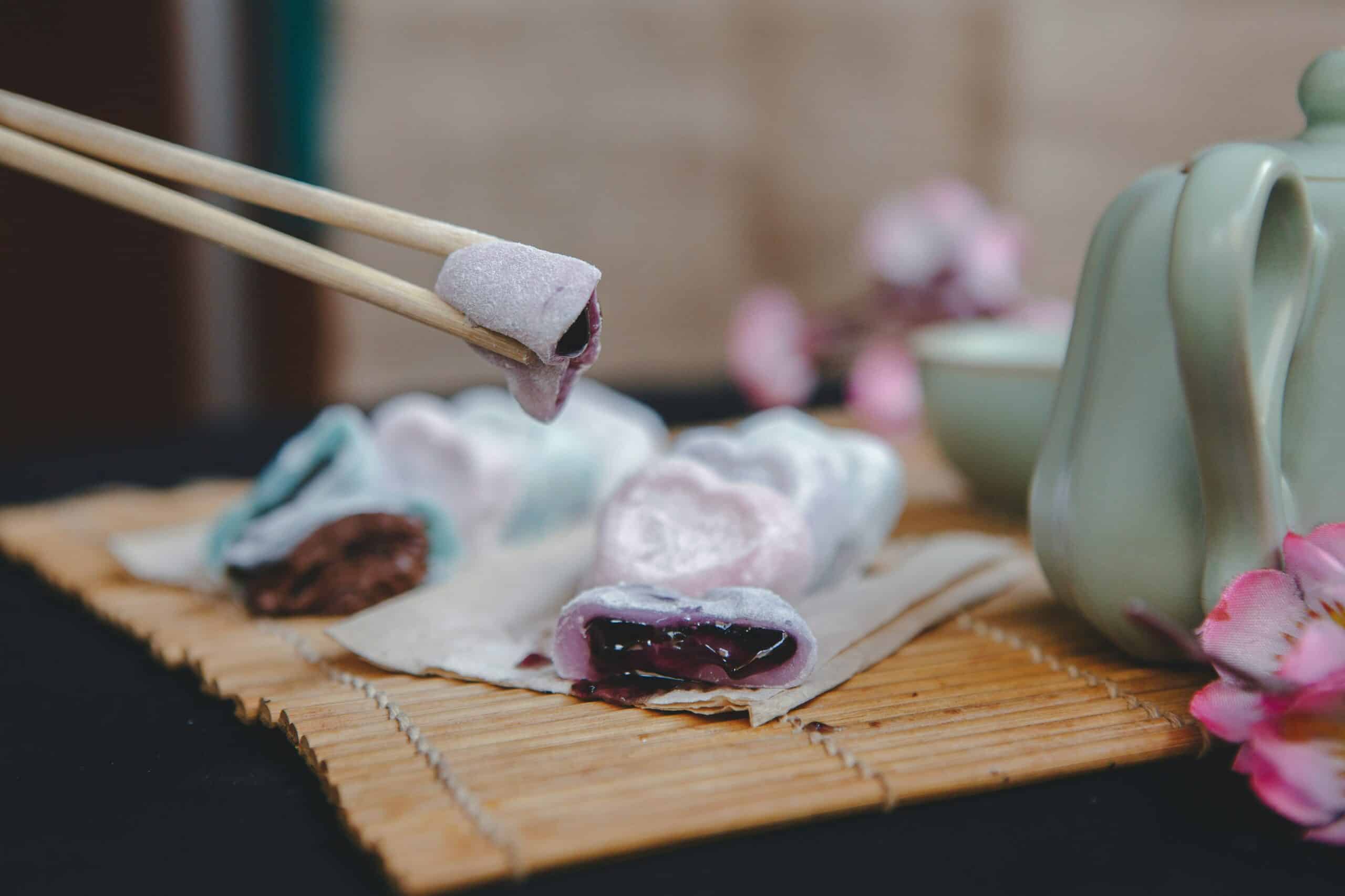 Red bean mochi.