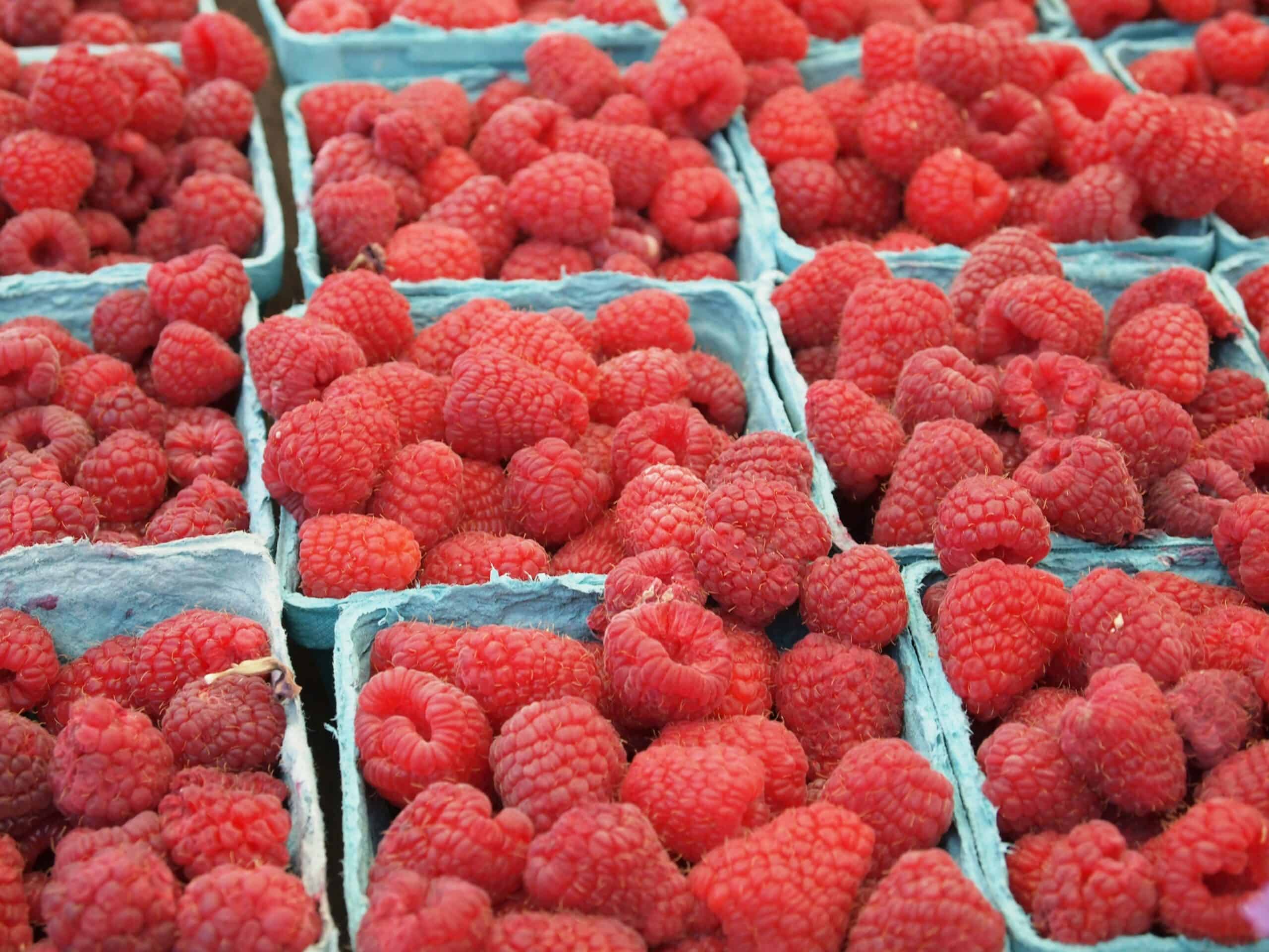 Bokbunja in baskets.
