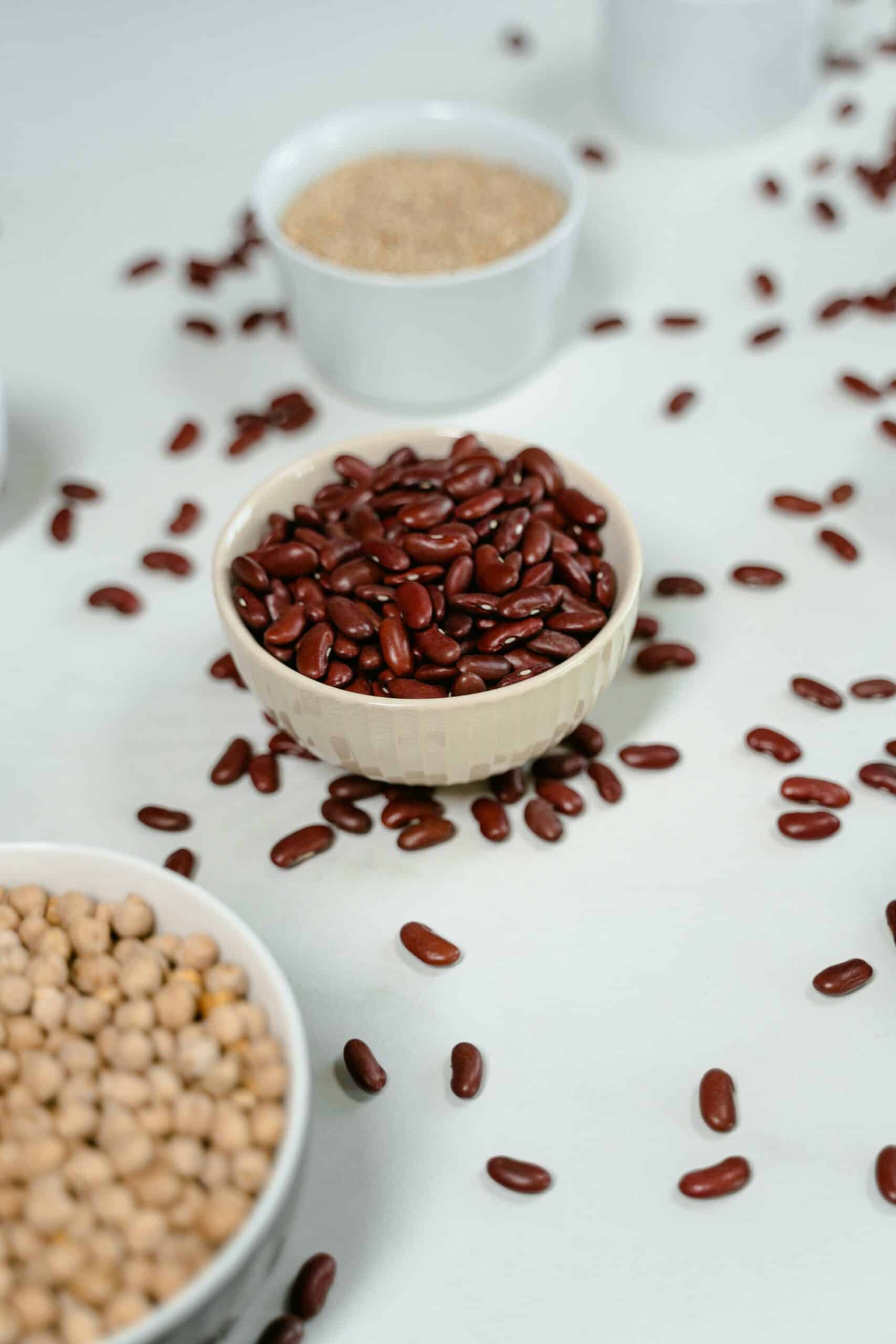 Red beans in a bowl.