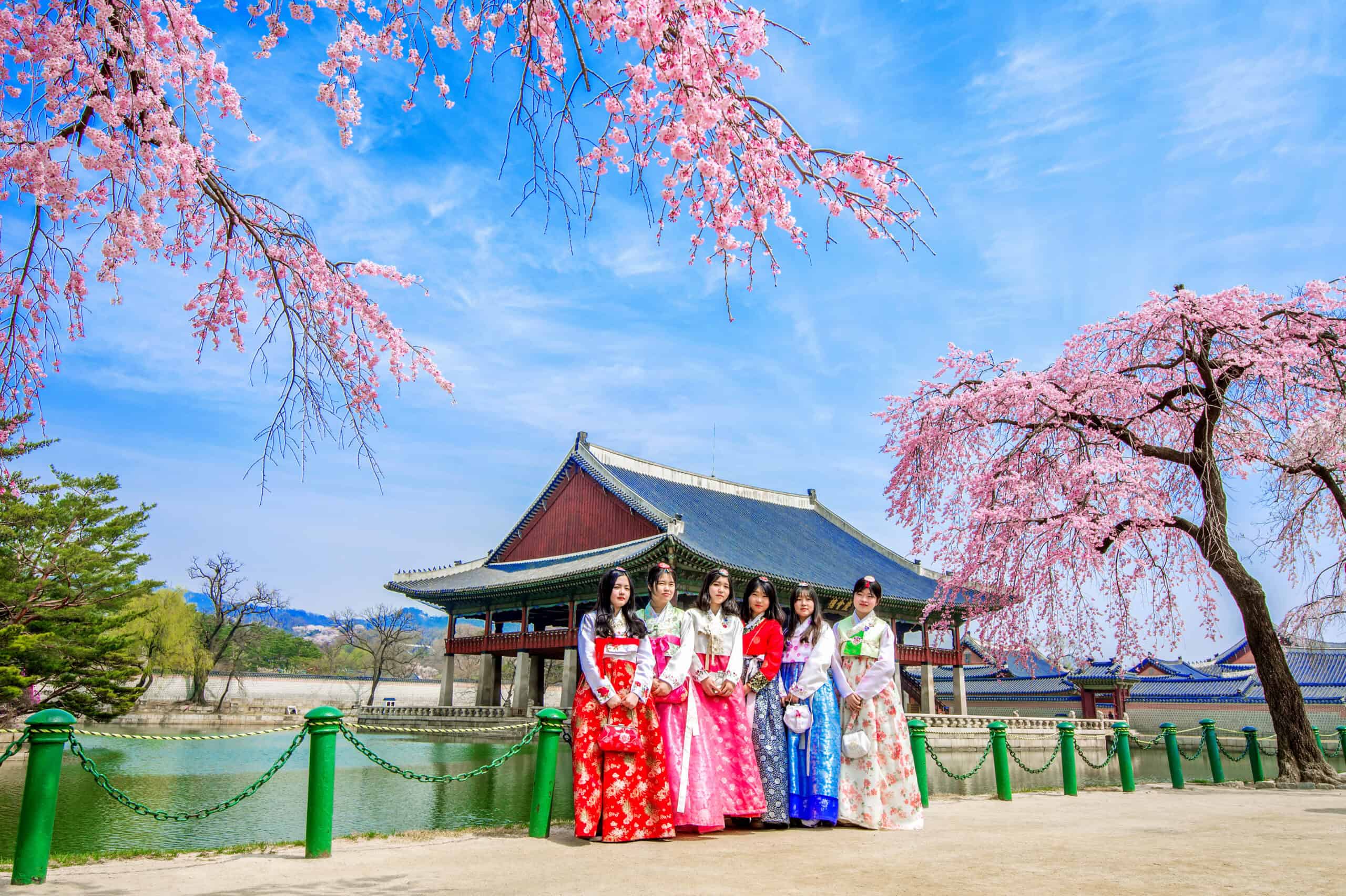 Korean wearing hanbok.