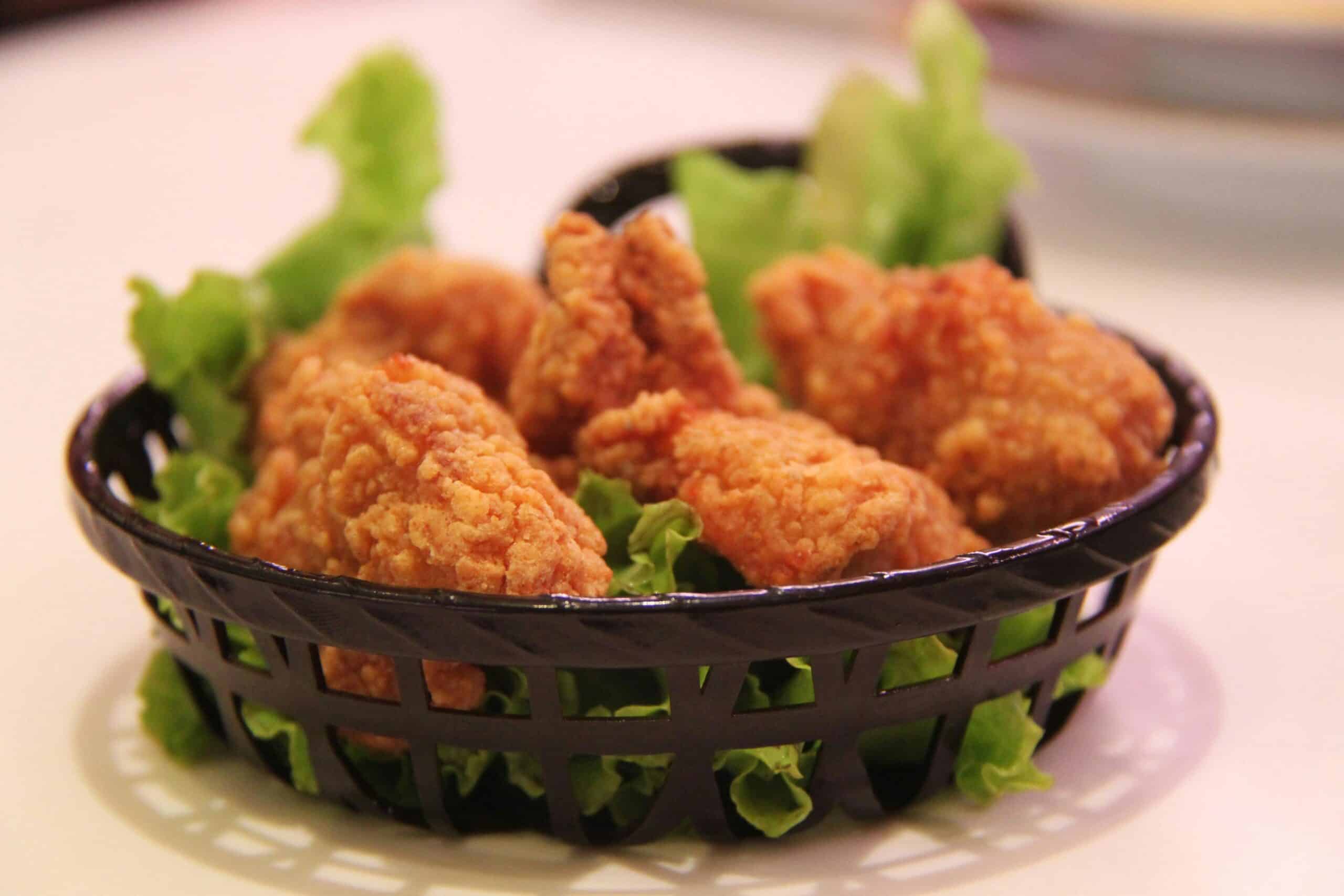 Crispy Korean fried chicken.