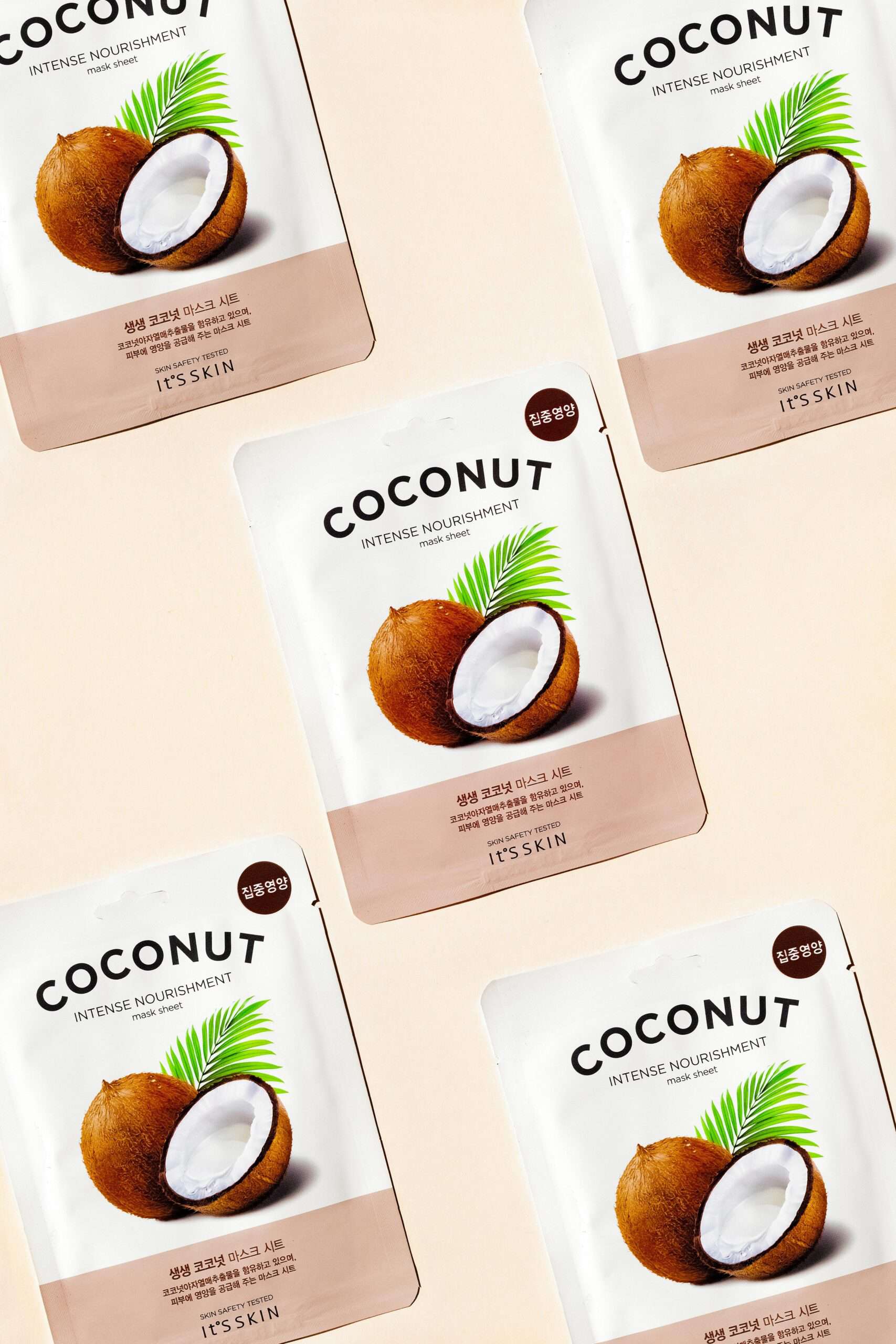 Coconut Korean face masks.